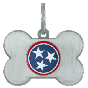 Médaillons Pour Animaux Domestiques Drapeau du Tennessee