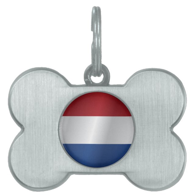 Médaillons Pour Animaux Domestiques Drapeau néerlandais (Devant)