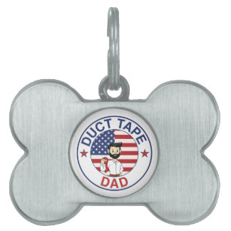 Médaillons Pour Animaux Domestiques Duct Tape Dad - Pet Tag