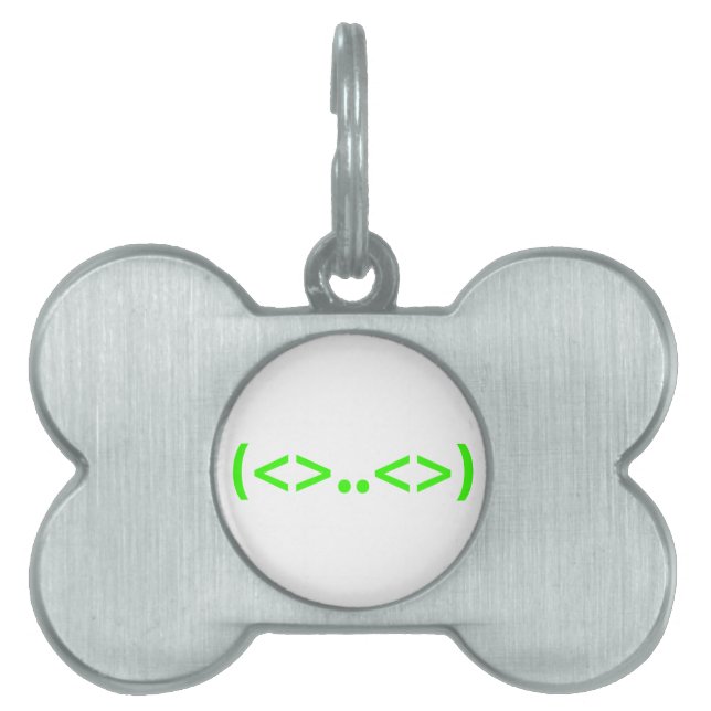 Médaillons Pour Animaux Domestiques Emoticon japonais ALIEN (Devant)