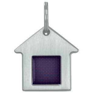 Médaillons Pour Animaux Domestiques Équipe sportive violette et orange School Spirit