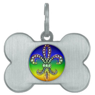 Médaillons Pour Animaux Domestiques Étincelle de bijou de Fleur De Lis Flor la