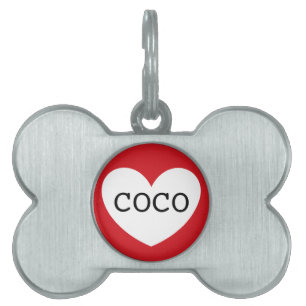 Médaillons Pour Animaux Domestiques ❤️ étiquette d'animal COCO par DAL