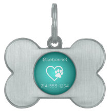Étiquette d'identification personnalisée pour chie