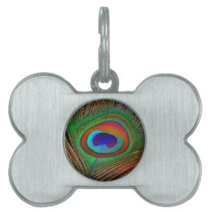 Médaillons Pour Animaux Domestiques Feather Vibrant Copper