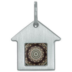 Médaillons Pour Animaux Domestiques Fenêtre en verre tendu Kaleidoscope 13
