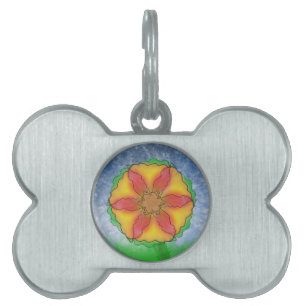 Médaillons Pour Animaux Domestiques Fleur impeccable