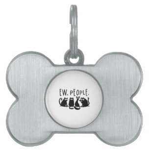 Médaillons Pour Animaux Domestiques Gens Moche Chats Noirs Meowy 