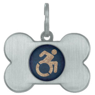 Médaillons Pour Animaux Domestiques Handicap Texté