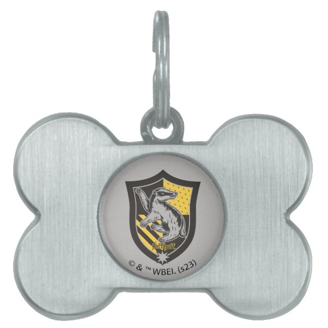 Médaillons Pour Animaux Domestiques Harry Potter | Hufflepuff House Pride Crest (Devant)