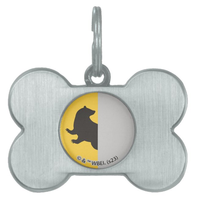 Médaillons Pour Animaux Domestiques Harry Potter | Hufflepuff House Pride Graphic (Devant)