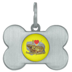 Médaillons Pour Animaux Domestiques I Love (Coeur) Banana Pancake ... Thai Street Food