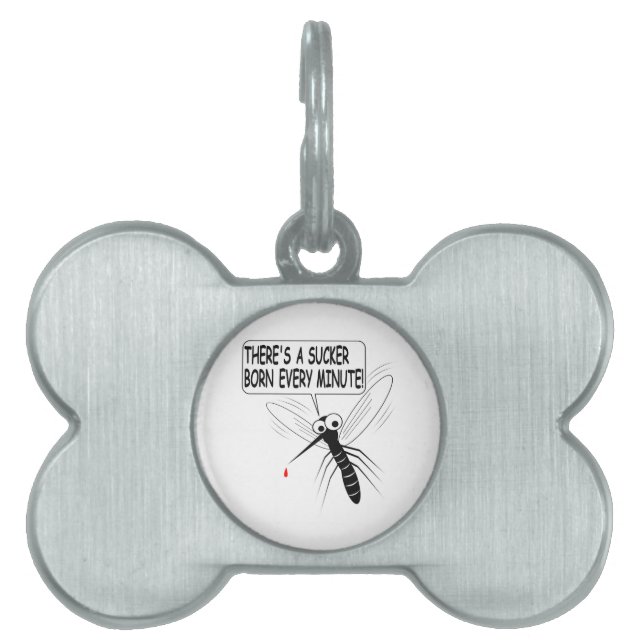 Médaillons Pour Animaux Domestiques Il y a un pompier né chaque minute (Devant)