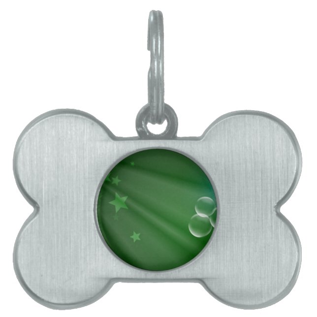 Médaillons Pour Animaux Domestiques Irlande Green Motif Art Peace Love Destiny (Devant)
