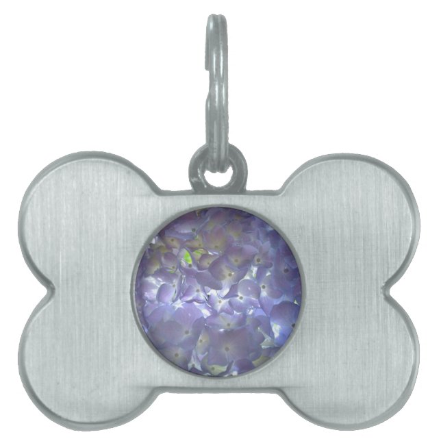 Médaillons Pour Animaux Domestiques Lavender Hydrangeas fleurs violettes (Devant)