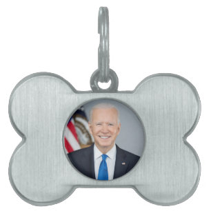 Médaillons Pour Animaux Domestiques Le président Joe Biden Portrait de la Maison Blanc