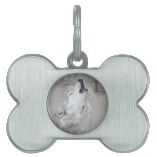 Médaillons Pour Animaux Domestiques Loup d'hurlement