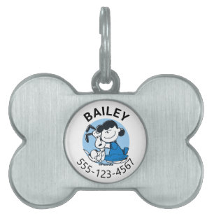 Médaillons Pour Animaux Domestiques Lucy Hugging Snoopy