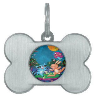 Médaillons Pour Animaux Domestiques Lune d'automne