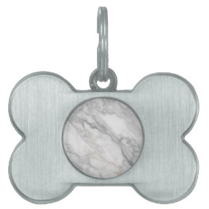 Médaillons Pour Animaux Domestiques Marbre Blanc