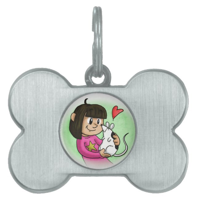 Médaillons Pour Animaux Domestiques Millie et petit gâteau (Devant)