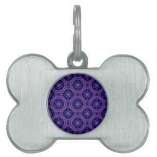 Médaillons Pour Animaux Domestiques Moderne Florale Élégante Abstrait Bohème Motif #50