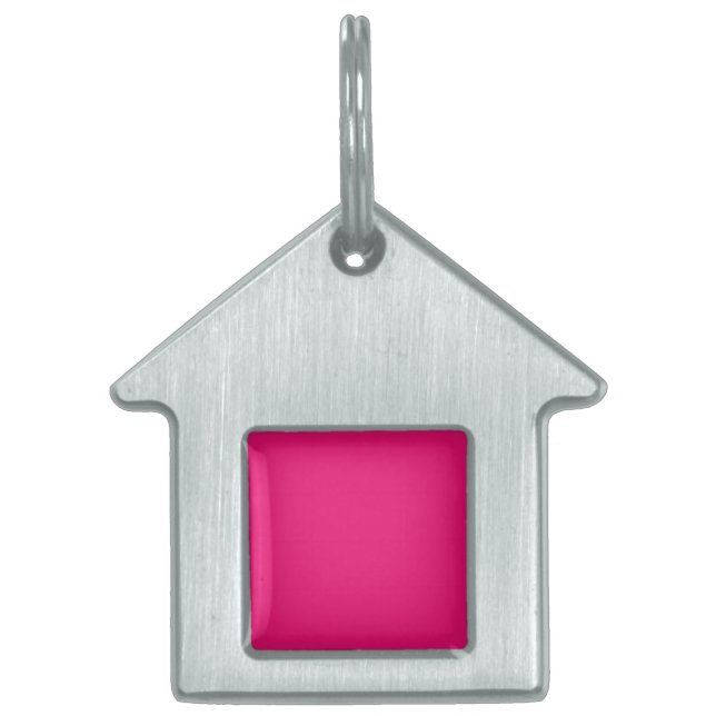 Médaillons Pour Animaux Domestiques Mot clé Hot Pink fuchsia pet house (Devant)