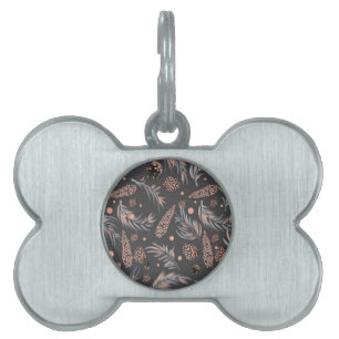 Médaillons Pour Animaux Domestiques Motif de Noël, Pine Snow
