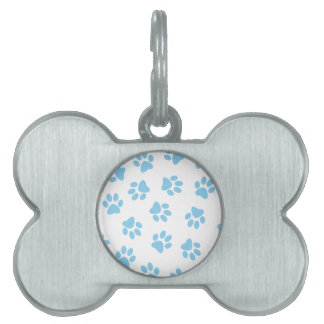 Médaillons Pour Animaux Domestiques Motif De Pâtes, Poches De Chien, Bébé Pâtes Bleues