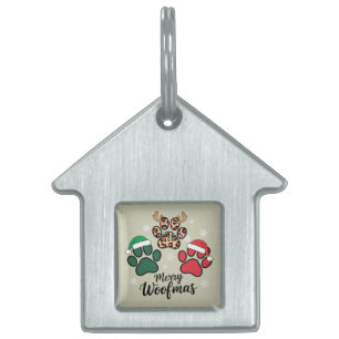 Médaillons Pour Animaux Domestiques Noël de la maman de chien Joyeux Woofmas Amoureux