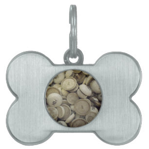 Médaillons Pour Animaux Domestiques Noeuds vintages en porcelaine chaude et froide