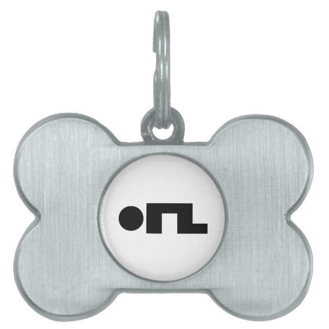 Médaillons Pour Animaux Domestiques ORZ Emoticon Kaomoji Emoji (Devant)