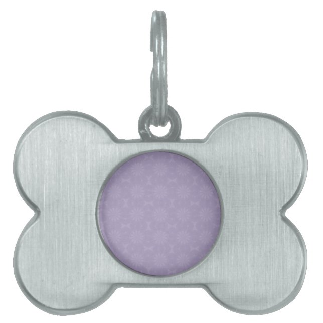 Médaillons Pour Animaux Domestiques Pale Lilac Motif (Devant)