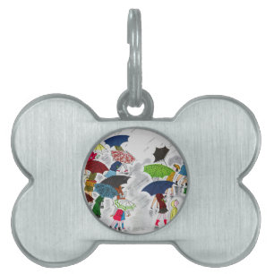 Médaillons Pour Animaux Domestiques Parapluies