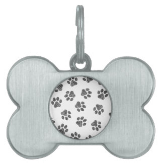 Médaillons Pour Animaux Domestiques Patrouilles de Doodle, Paws de Chien, Paws Noirs