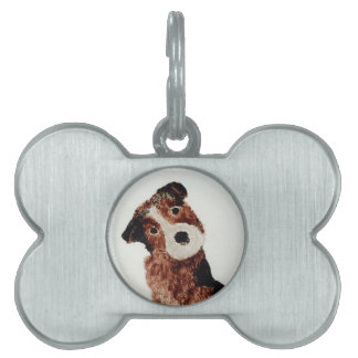 Médaillons Pour Animaux Domestiques Peinture pour animaux familiers Terrier Dog