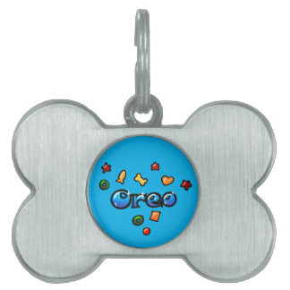 Médaillons Pour Animaux Domestiques Pet's name Oreo croquettes