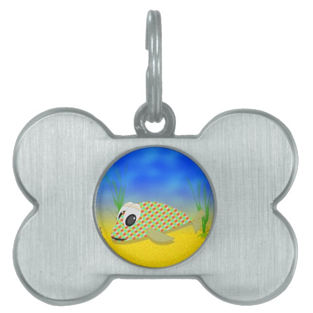 Médaillons Pour Animaux Domestiques Poisson Carton mignon (Devant)