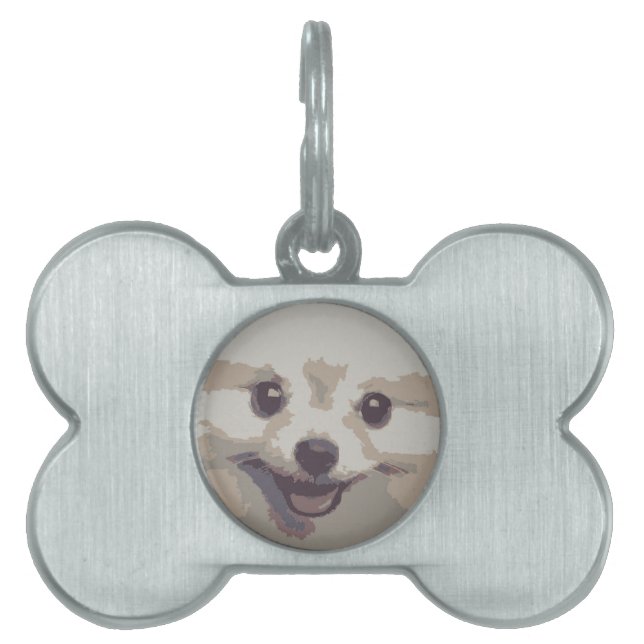 MÉDAILLONS POUR ANIMAUX DOMESTIQUES POIVRE CHIEN (Devant)