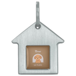 Médaillons Pour Animaux Domestiques Poodle Chien Animaux de compagnie Aimer Paw Animau