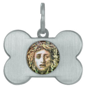 Médaillons Pour Animaux Domestiques Portrait de Medusa d'un Gorgon