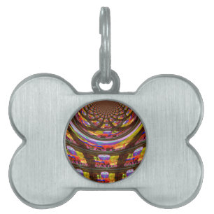 Médaillons Pour Animaux Domestiques Psychédélique Pâques Kaleidoscope Art