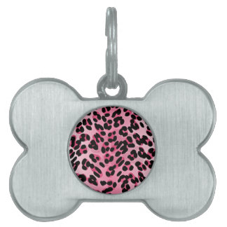 Médaillons Pour Animaux Domestiques RAB Rockabilly Pink Cheetah Imprimer