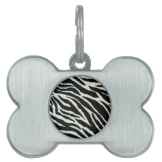 Médaillons Pour Animaux Domestiques RAB Rockabilly Zebra Imprimer noir et blanc