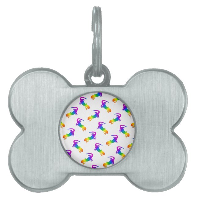 Médaillons Pour Animaux Domestiques Rainbow Salamander (Devant)