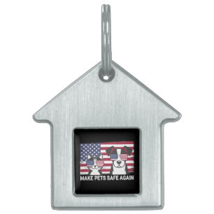 Médaillons Pour Animaux Domestiques Rendre les animaux sûrs Trump Harris Debate 2024