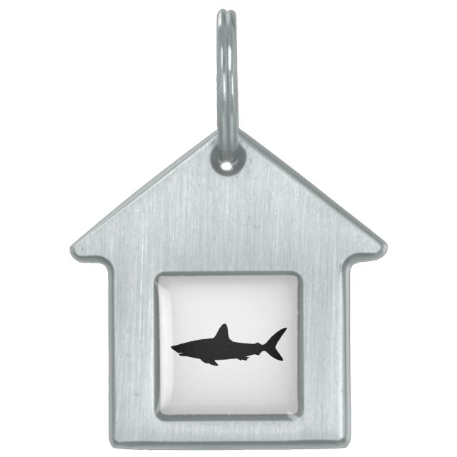 Médaillons Pour Animaux Domestiques Requin qui Nage (Devant)