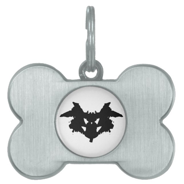 Médaillons Pour Animaux Domestiques Rorschach Inkblot (Devant)