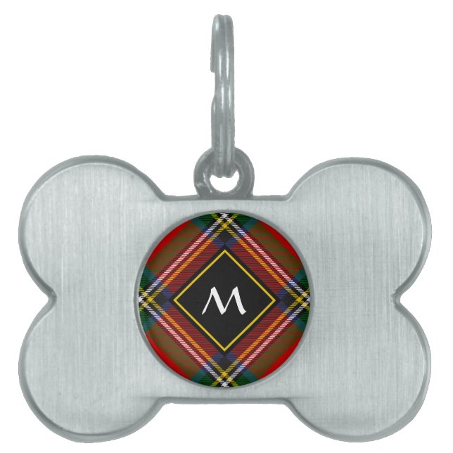Médaillons Pour Animaux Domestiques Royal Stewart Tartan (Devant)