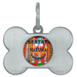Médaillons Pour Animaux Domestiques Samba couleurs du carnaval Hakuna Matata blings.pn